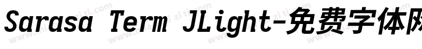 Sarasa Term JLight字体转换